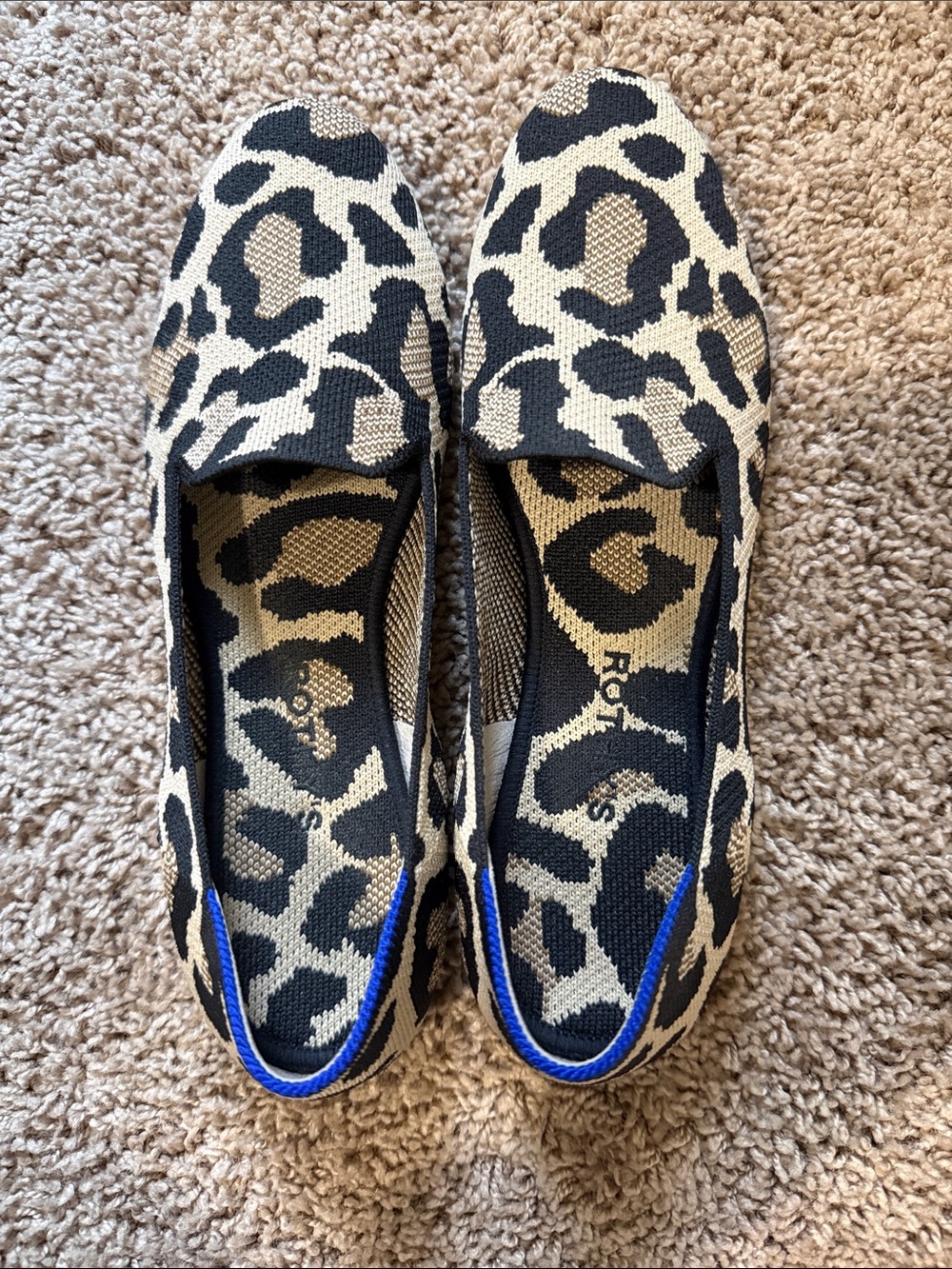 Rothy’s The Daily Leopard Almond Shaped Loafers